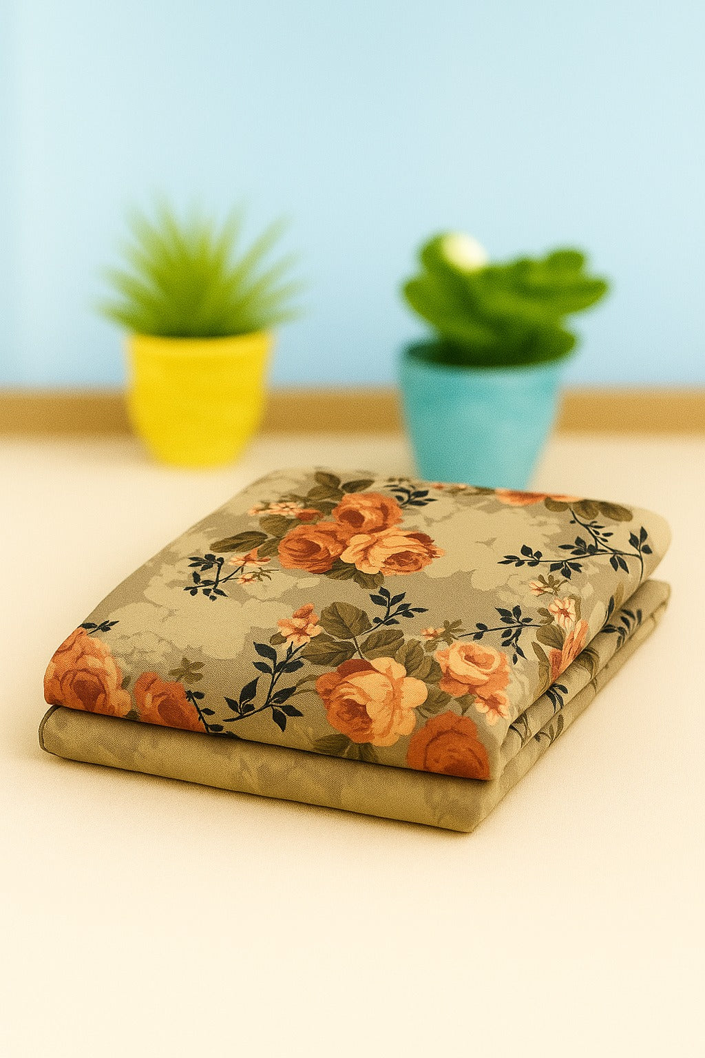 2-Piece Sapphire Linen Bana Dora