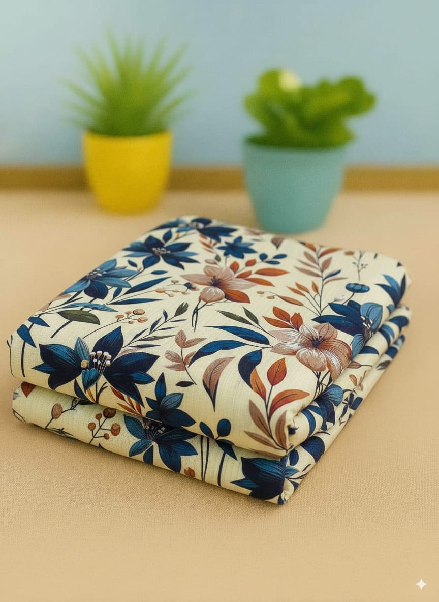 2-Piece Sapphire Linen Bana Dora