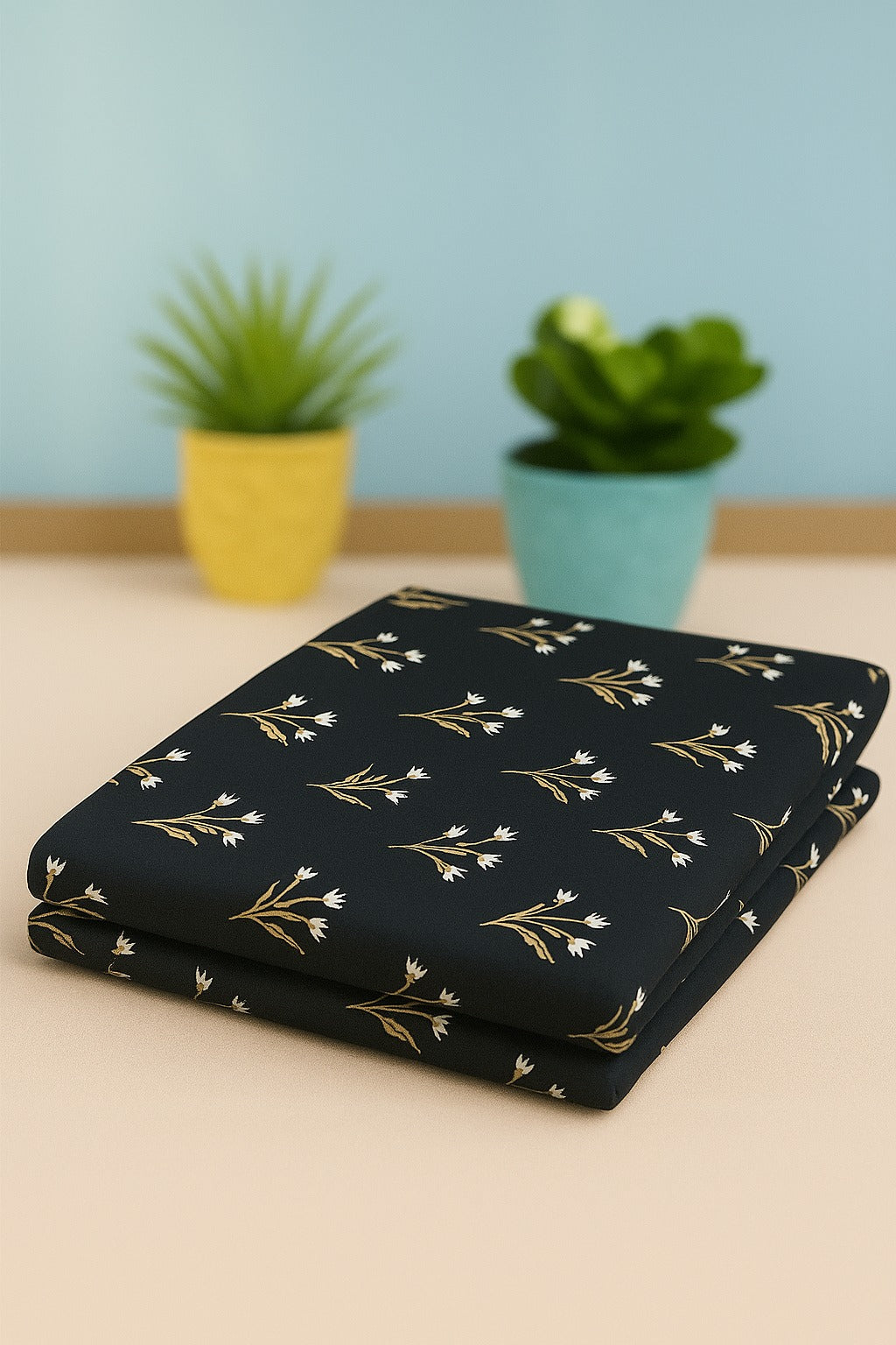 Alkaram Lawn 2 Piece Unstitched Black 13