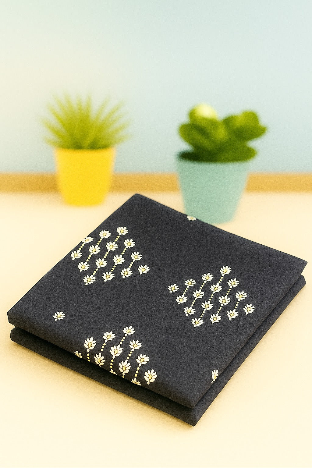 Alkaram Lawn 2 Piece Unstitched Black 15