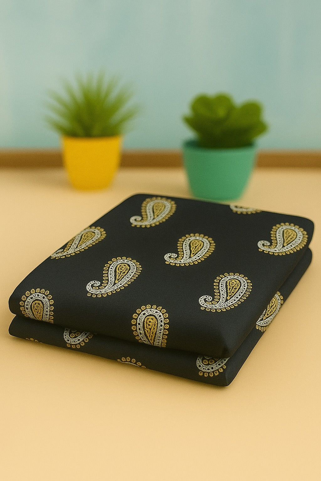 Alkaram Lawn 2 Piece Unstitched Black 6