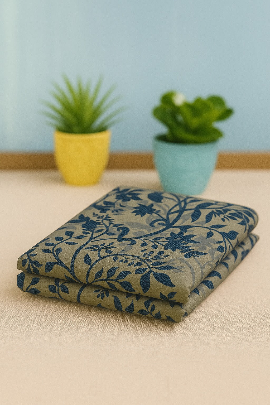 2 PIECE-SAPPHIRE KHADDAR