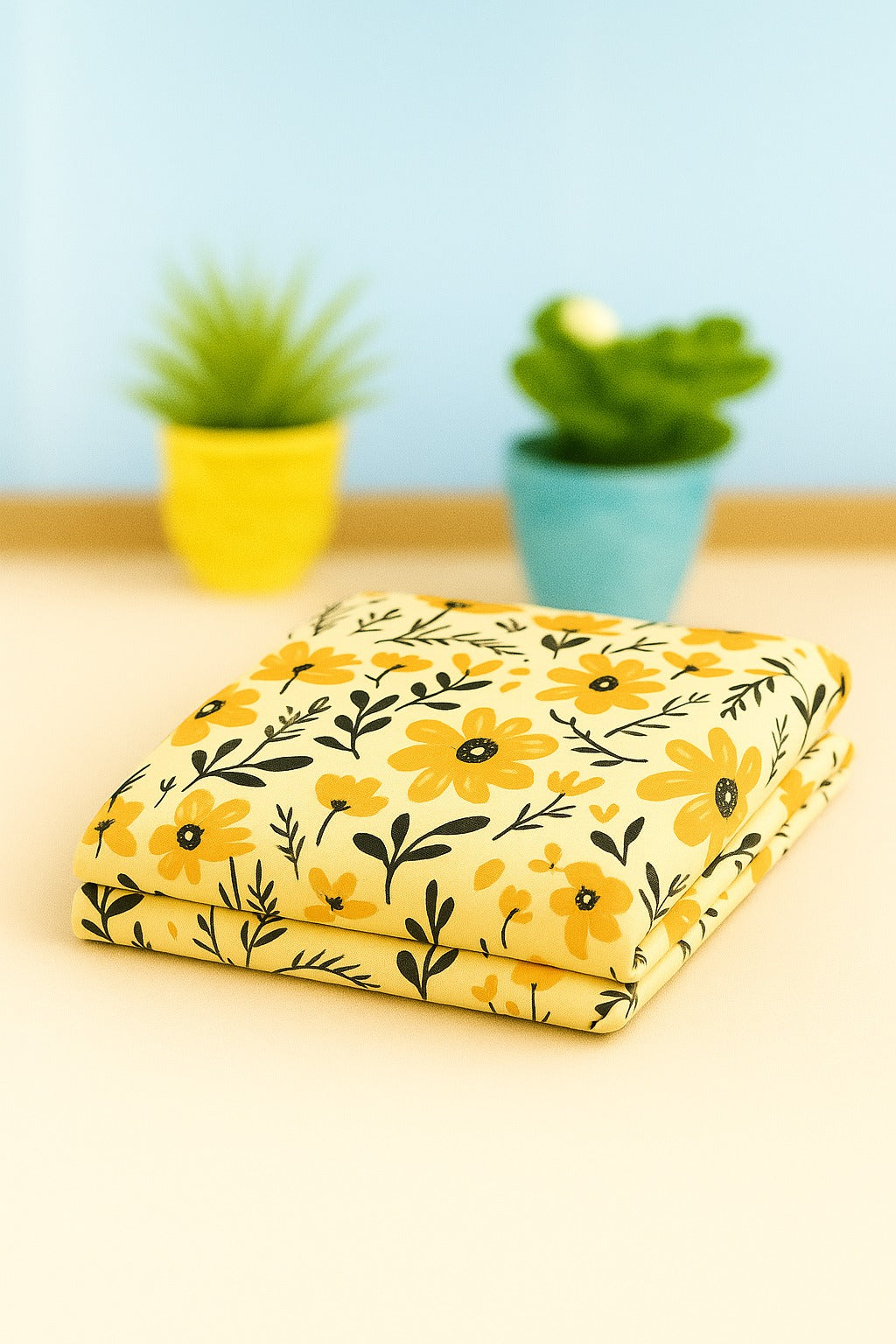 2-Piece Sapphire Linen Bana Dora