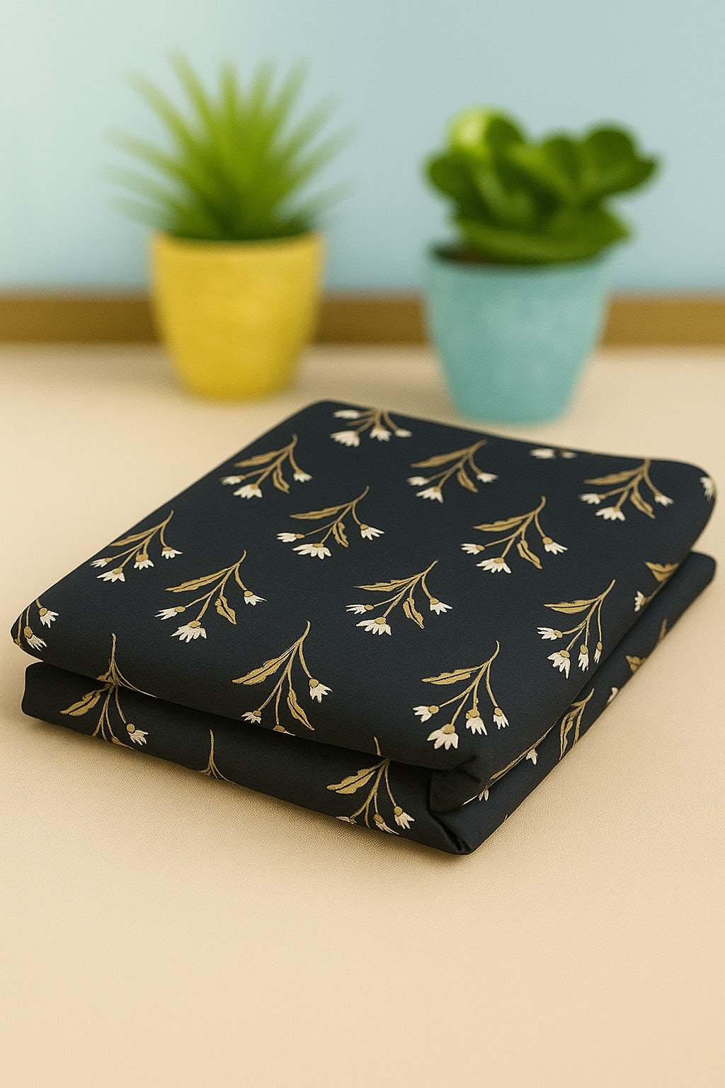 Alkaram Lawn 2 Piece Unstitched Black 14