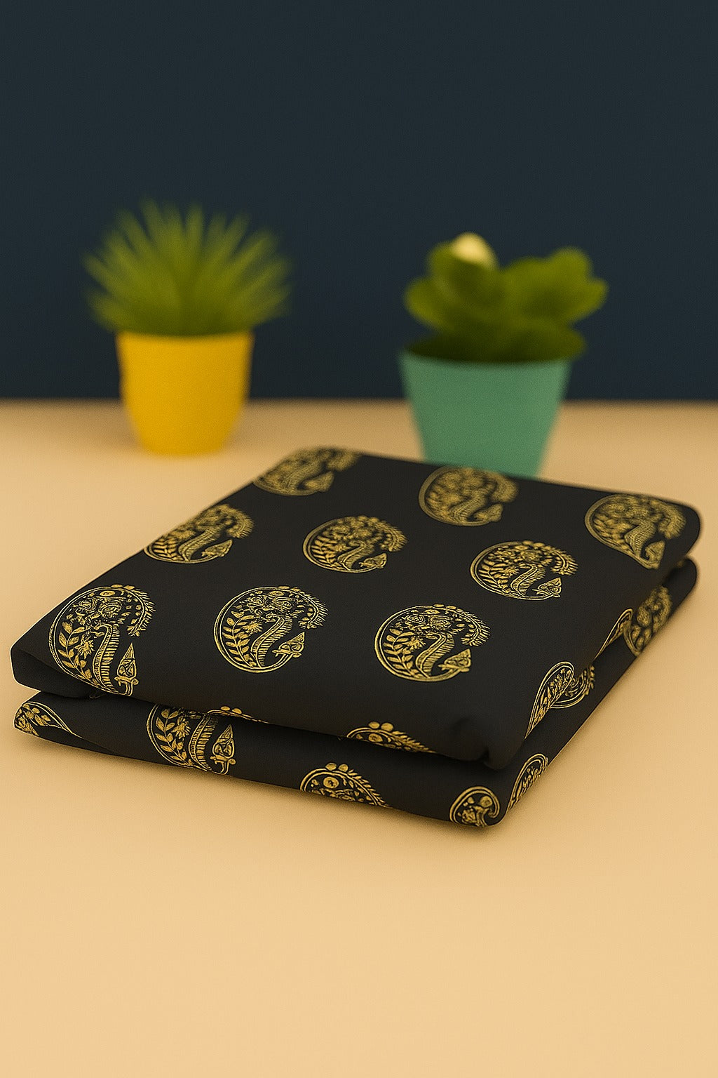 Alkaram Lawn 2 Piece Unstitched Black 12